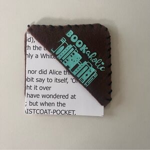 Brown Felt Book Corner Bookmark